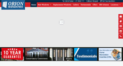 Desktop Screenshot of orionwindows.ie